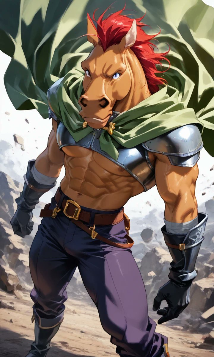 We all know that foxes love horses (for some mysterious reason😉). I have a favorite horse, though. Stallion from #Wordsworth is still the sexiest naughty horse ever. Both <a href="/Bioxz/">Bioxz</a> and I love him. Over on my adult account, there's some artwork of me and him if you're interested :)