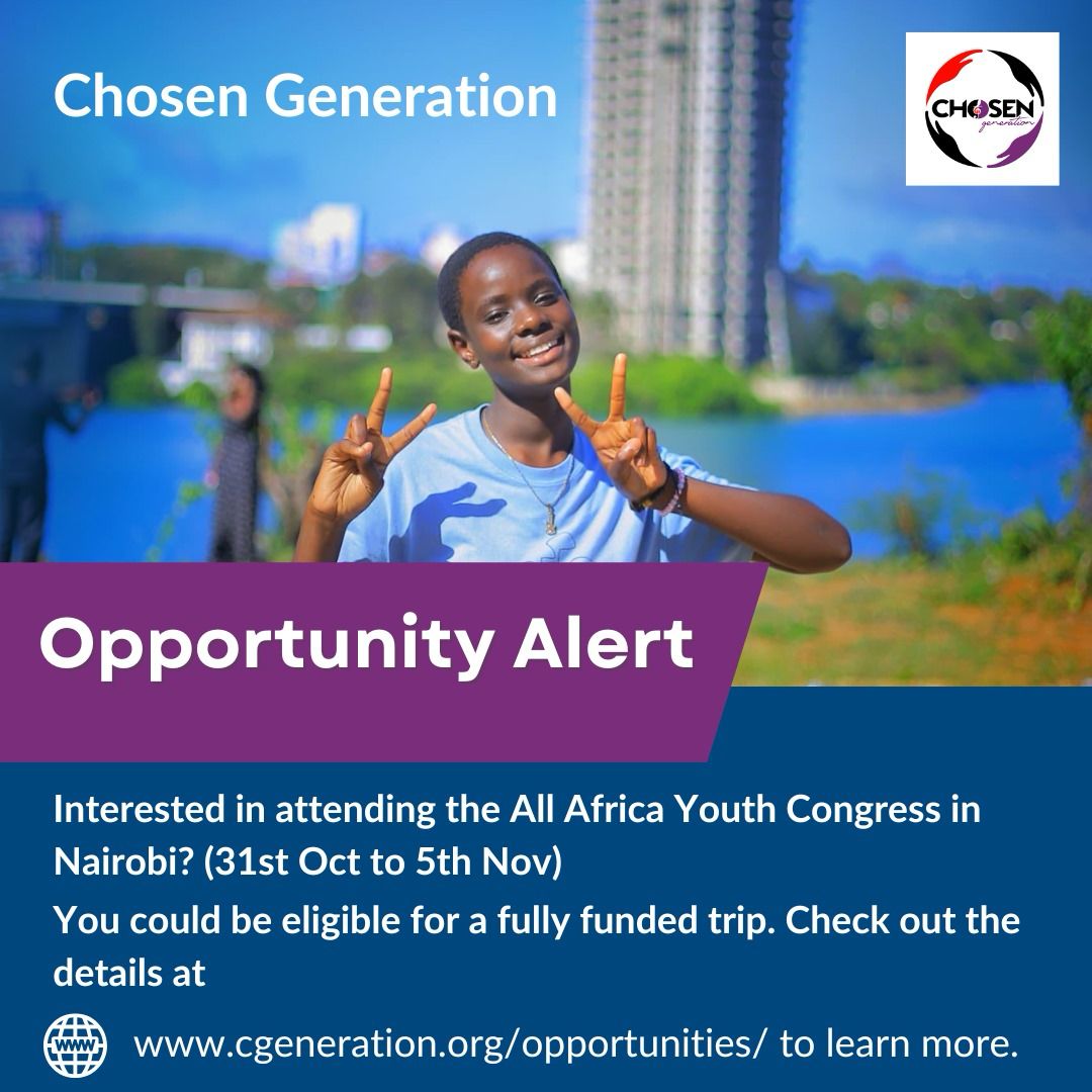 cgeneration.org/opportunities/

👆🏾👆🏾👆🏾 u may want to check that out. Could be your turn to fly to Nairobi for a week-long.