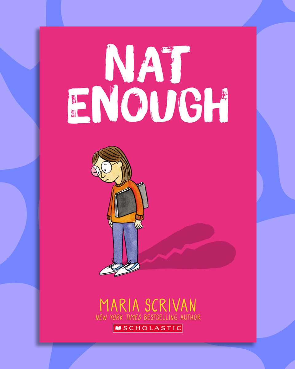 GraphixBooks's tweet photo. Nat's figuring out middle school one awkward, hilarious, and heartwarming moment at a time! Follow her journey all throughout the Nat Enough series by @mariascrivan

💔 Nat Enough # 1
🎈 Nat Enough # 2: Forget Me Nat
🏕️ Nat Enough # 3: Absolutely Nat https://t.co/vaE5qjLOjc