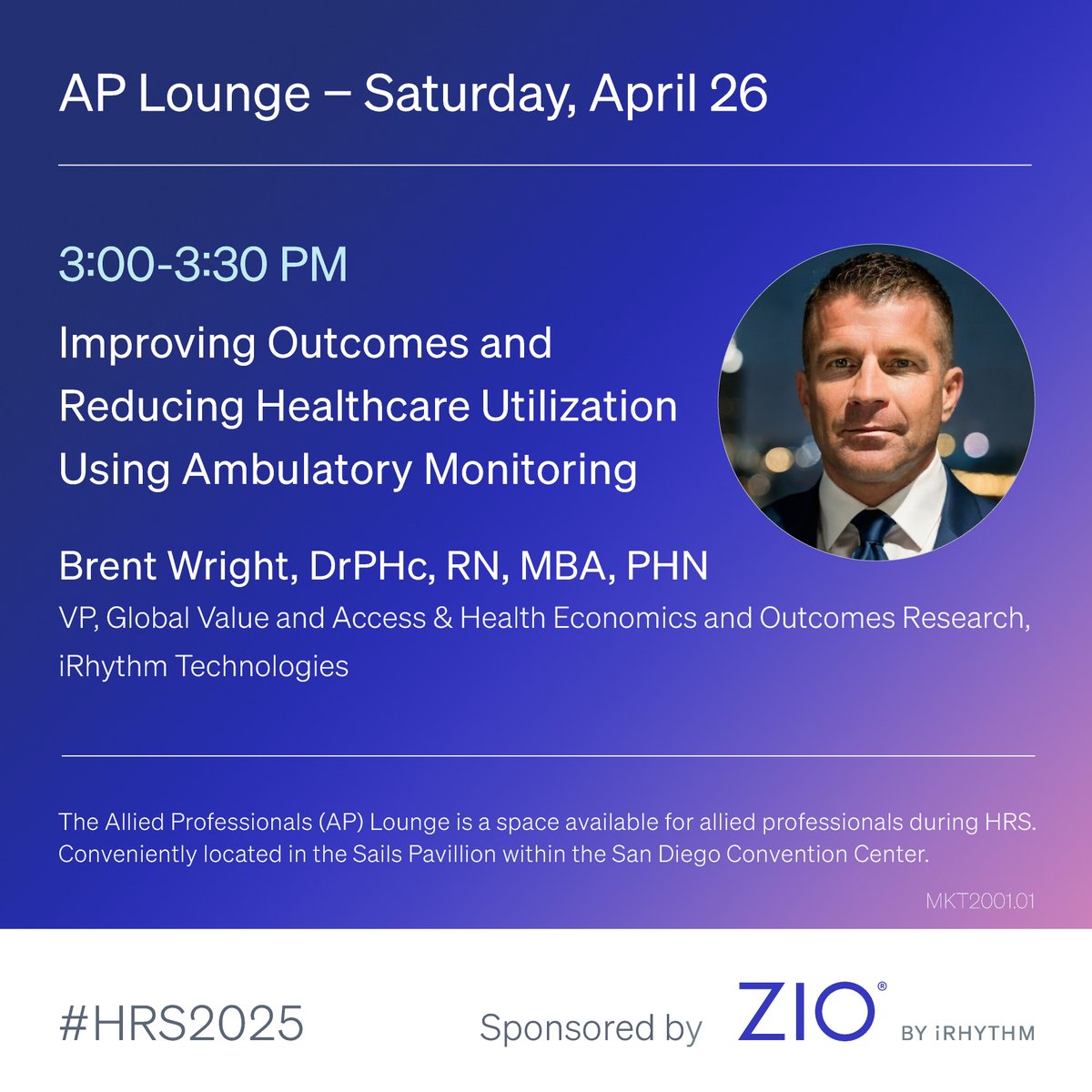 Looking to improve outcomes in ambulatory cardiac monitoring? Come to the Allied Professional Lounge for an exciting talk to learn more at 3:00 pm. #HRS2025 bit.ly/42bPHiU