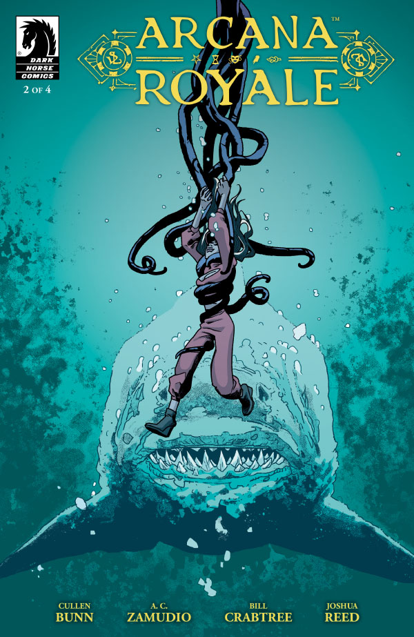 Dark Horse Comics (@darkhorsecomics) on Twitter photo Don't forget to pre-order issue #2 of new series Arcana Royale! Details: bit.ly/4cMzC6G
Retailers: FOC is Apr. 28
Hudson might be intent on winning, but the truth of the Arcanos Mysterinos might be more than even she can handle!
By <a href="/cullenbunn/">Cullen Bunn</a>, <a href="/ACZamudio/">A. C. Zamudio</a>, Bill Don't forget to pre-order issue #2 of new series Arcana Royale! Details: bit.ly/4cMzC6G
Retailers: FOC is Apr. 28
Hudson might be intent on winning, but the truth of the Arcanos Mysterinos might be more than even she can handle!
By <a href="/cullenbunn/">Cullen Bunn</a>, <a href="/ACZamudio/">A. C. Zamudio</a>, Bill