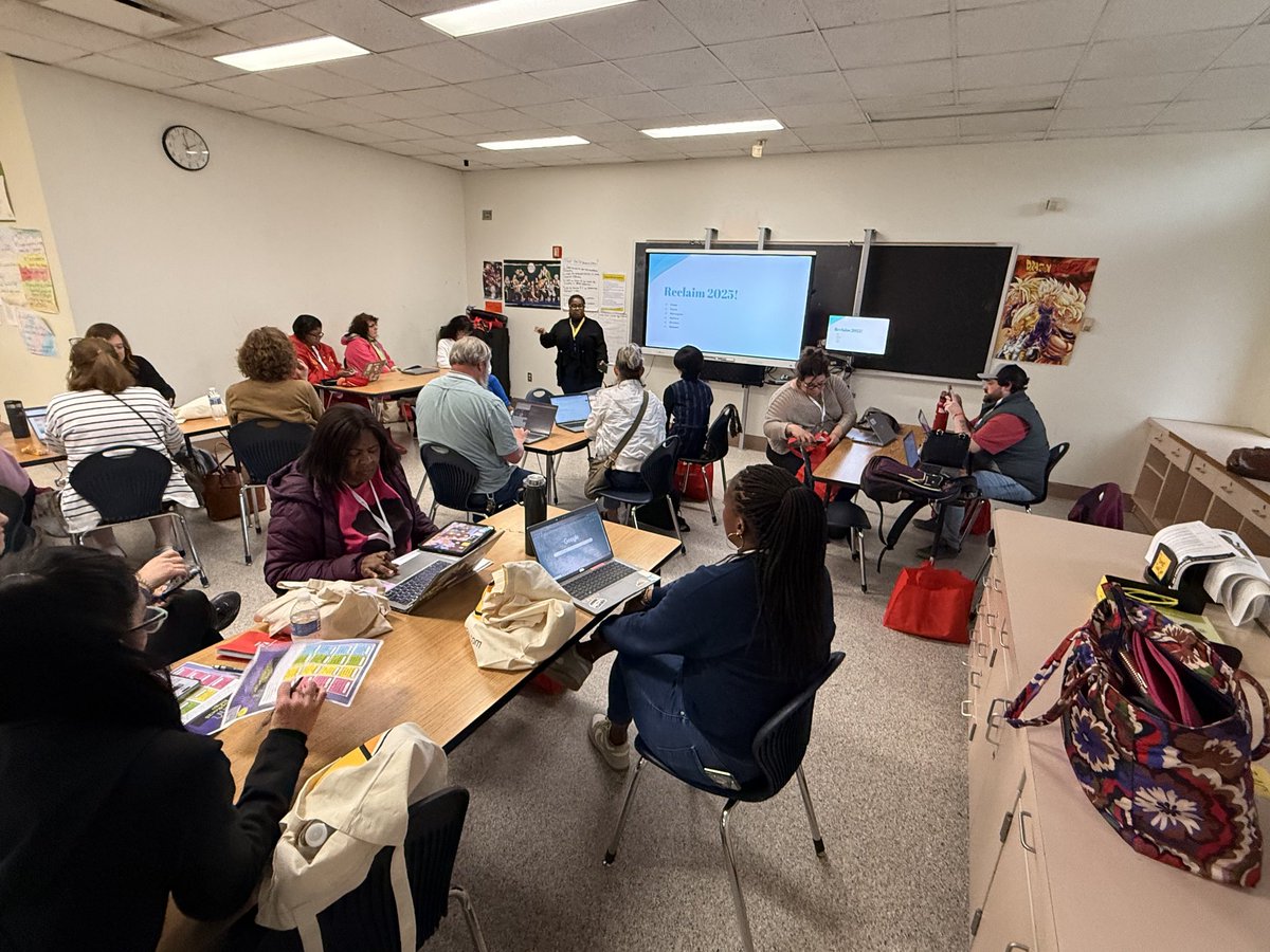 Today, I attended my first Ed Camp Roc! 

I had the opportunity to present on 'Educator Self-Care' to close to 30 colleagues! We had good reflections and committed to reclaiming our professional, intellectual, mental and social self- care! <a href="/NewOutcome/">New Mindset New Outcome</a> #newmindsetnewoutcome