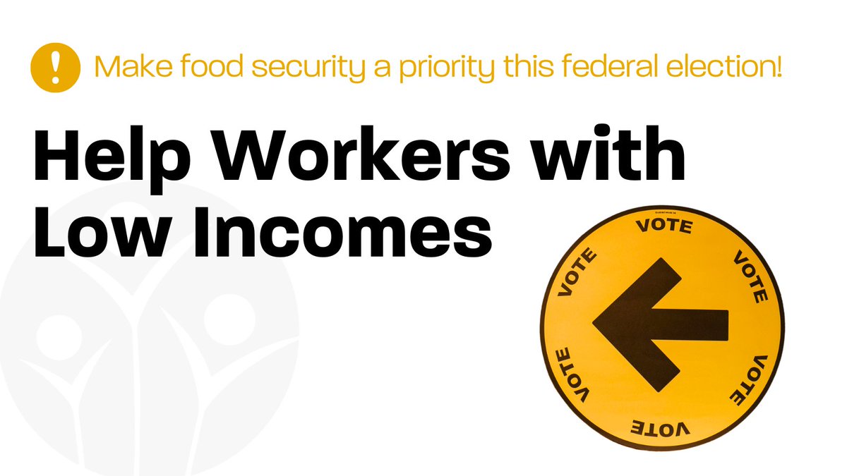The Food Bank of Waterloo Region (@foodbankwatreg) on Twitter photo It’s time to support workers with low incomes. <a href="/foodbankscanada/">Food Banks/Banques alimentaires Canada (inactive)</a> put forward several policy recommendations for the federal government to consider:
✅ EI that includes self-employed & precarious workers
✅ Better support for low-income earners
✅ Expanded Working-While-on-Claim It’s time to support workers with low incomes. <a href="/foodbankscanada/">Food Banks/Banques alimentaires Canada (inactive)</a> put forward several policy recommendations for the federal government to consider:
✅ EI that includes self-employed & precarious workers
✅ Better support for low-income earners
✅ Expanded Working-While-on-Claim