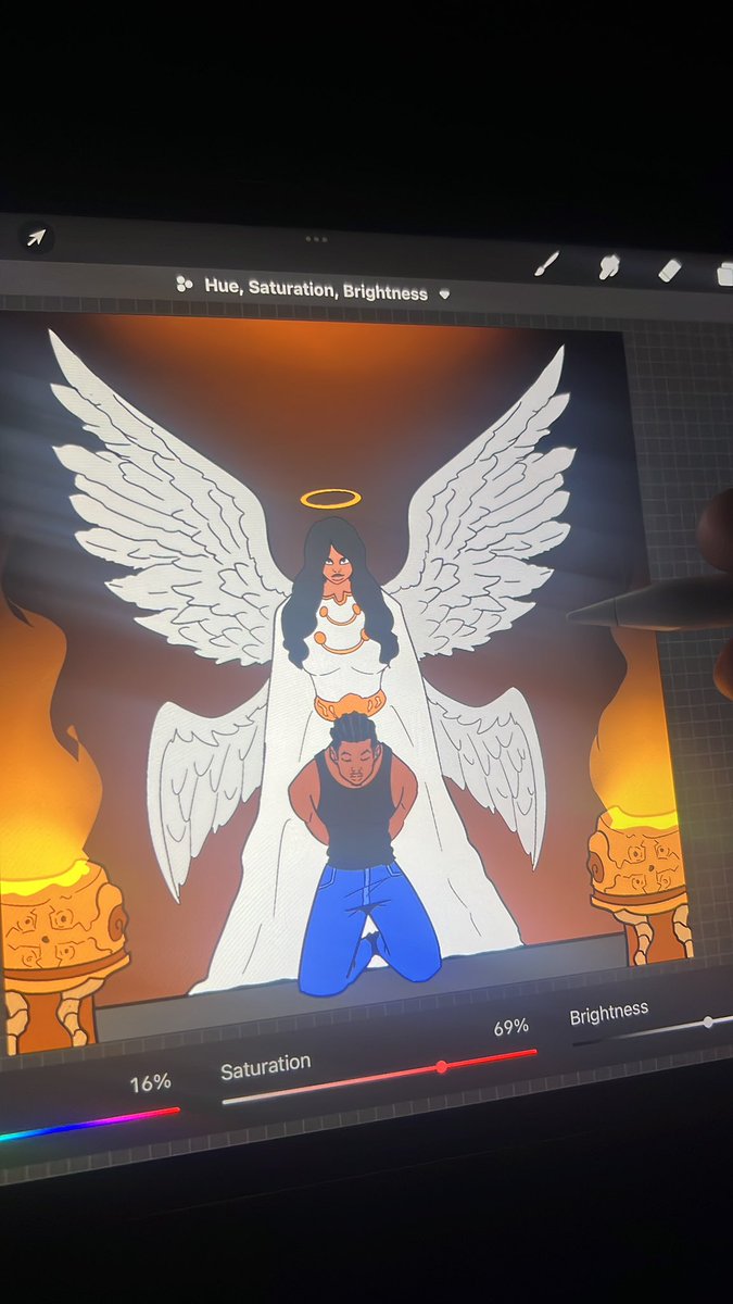 Zugotheartist's tweet photo. Decided to cook something up for a big client of mine🔥🤌🏼 #musiccoverart #digitalart #twitterjobs https://t.co/Qx11QUXEr8