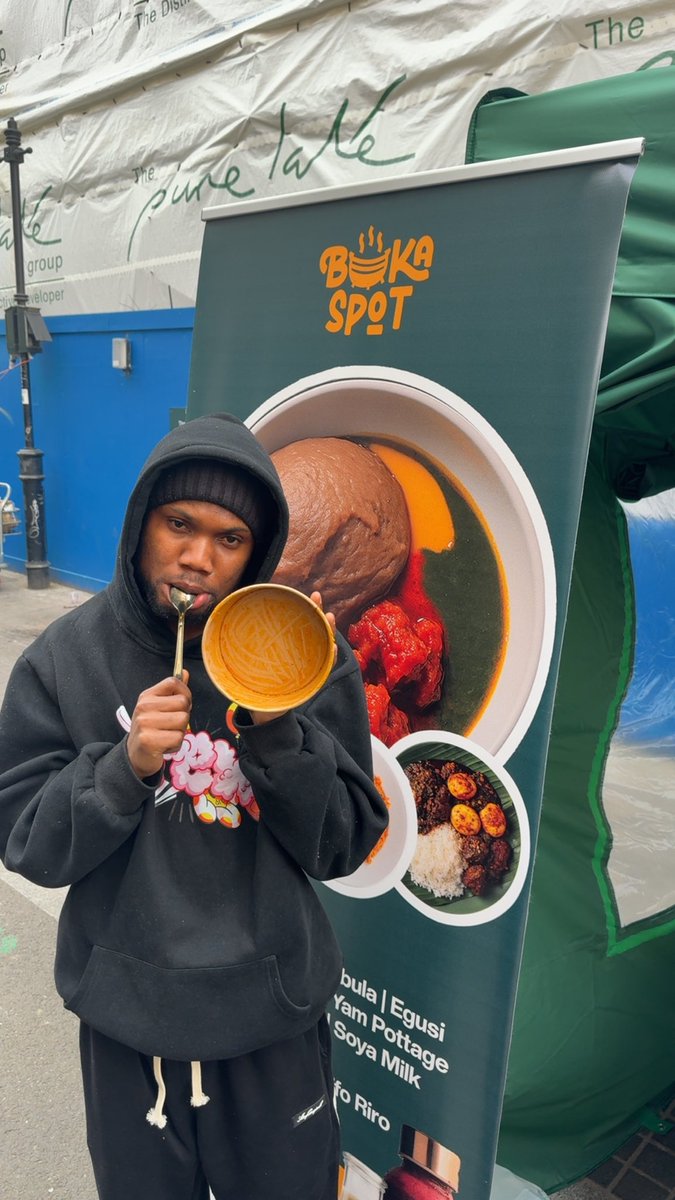 bukaspot's tweet photo. It is a true honour to have connected with a Britains 🇬🇧 European’s🇪🇺 and African’s through the rich and vibrant flavours of Nigerian 🇳🇬 cuisine.

First day launching and it was massive sold out 
It’s such a pleasure to have you @RealAdeshina 

#nigerianslivingintheuk #londonfood https://t.co/70GfLaEjX9