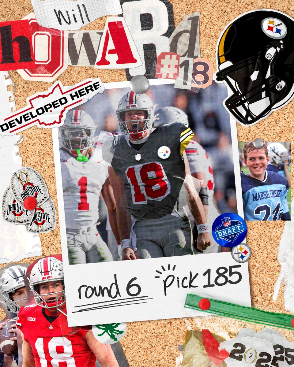 Chill Will is now chillin’ in Pittsburgh 💯
    
<a href="/whoward_/">Will Howard</a> x <a href="/steelers/">Pittsburgh Steelers</a> 
    
#DevelopedHere | #NFLDraft