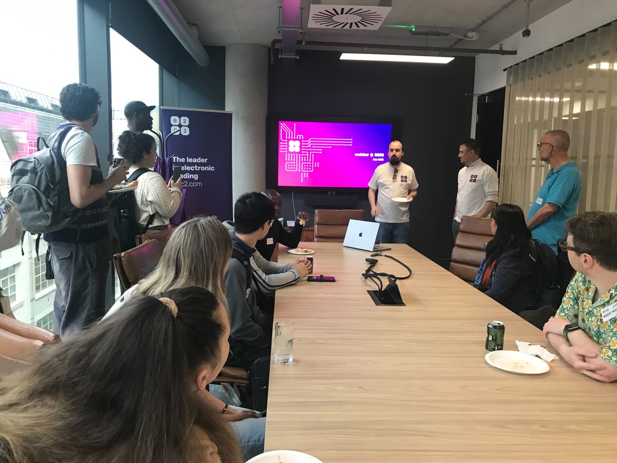 codebarLDN's tweet image. We are incredibly grateful to @B2C2Group for hosting our workshop. Massive gratitude to the incredible @B2C2Group team and coaches! 🌈Ready to dive into the world of coding ? Sign up codebar.io