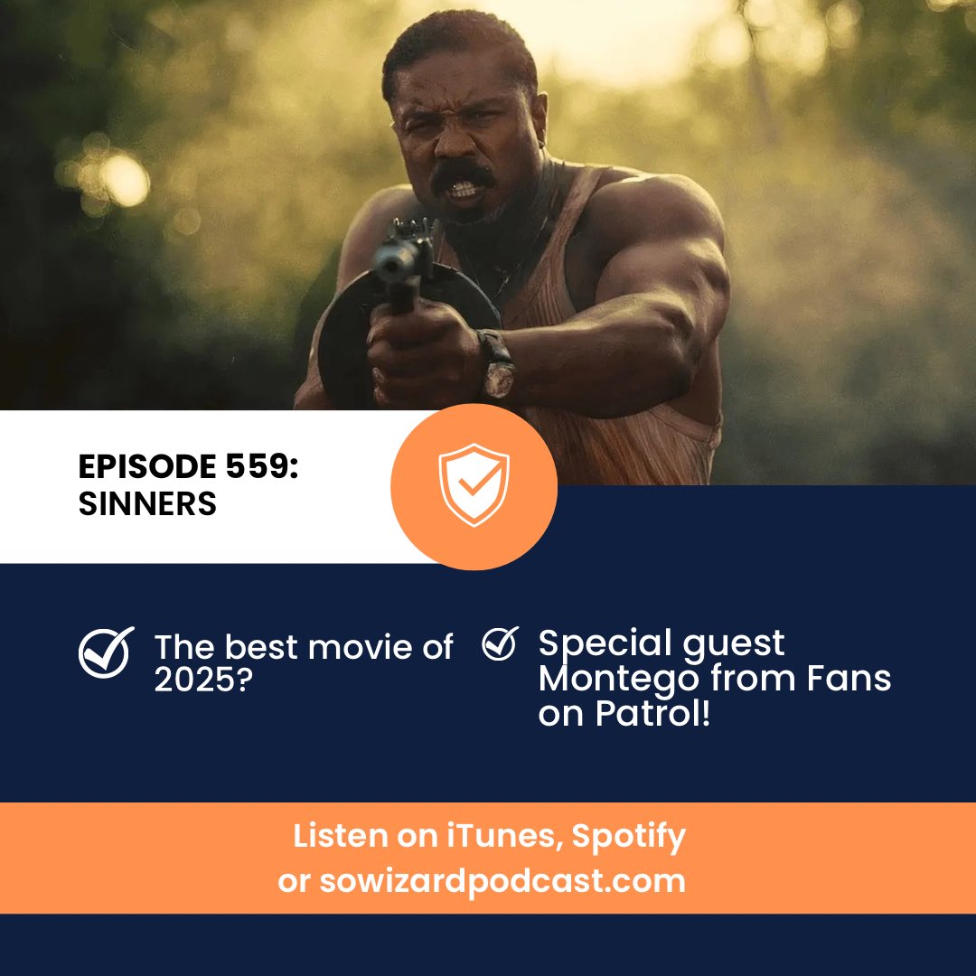 So Wizard Podcast (@sowizardpodcast) on Twitter photo NEW #PODCAST! This week we review #SinnersMovie with Montego from <a href="/fansonpatrol/">Fans on Patrol</a>! Sink your teeth into our review on ITunes, Spotify or right here: sowizardpodcast.com/episode-559-si… NEW #PODCAST! This week we review #SinnersMovie with Montego from <a href="/fansonpatrol/">Fans on Patrol</a>! Sink your teeth into our review on ITunes, Spotify or right here: sowizardpodcast.com/episode-559-si…