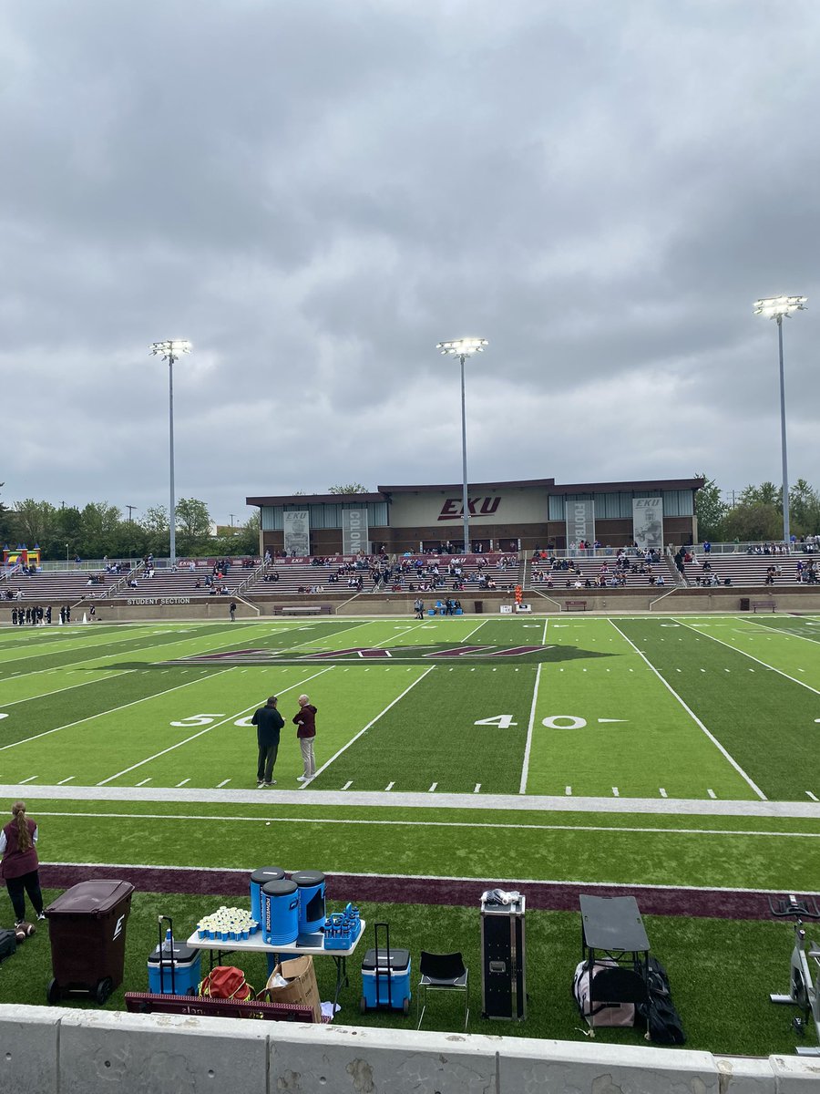 Good visit at <a href="/EKUFootball/">EKU Football</a>!! 
<a href="/Maxwe11EKU/">Maxwell Smith</a> <a href="/coachblair_qb/">Drew Blair</a> <a href="/GovMonsterr/">Chadd Clabough</a> <a href="/WBCoachReeves/">Robert Reeves</a> <a href="/wbgovsfb/">William Blount Football</a>