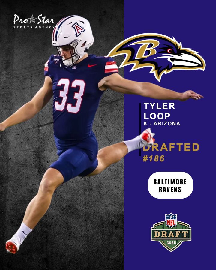 CONGRATULATIONS to <a href="/tyler_loop/">Tyler Loop</a> on being drafted by the <a href="/Ravens/">Baltimore Ravens</a>!  LET'S GO!! #ProStarFamily <a href="/arizonaftbl/">Arizona Football Coverage</a>