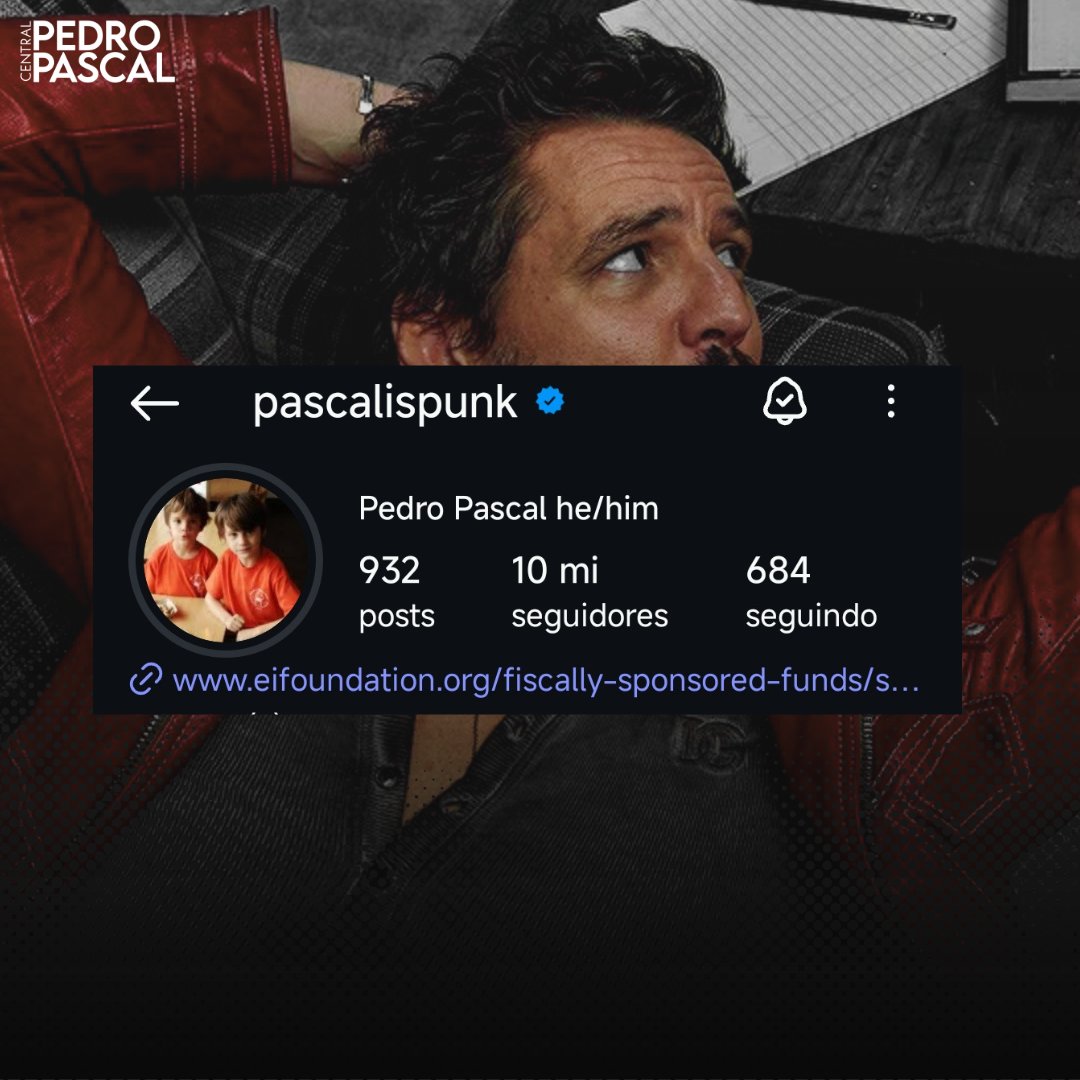 CentralPascal's tweet image. 🚨 | Pedro Pascal atingiu a marca de 10 MILHÕES de seguidores em sua conta no Instagram.