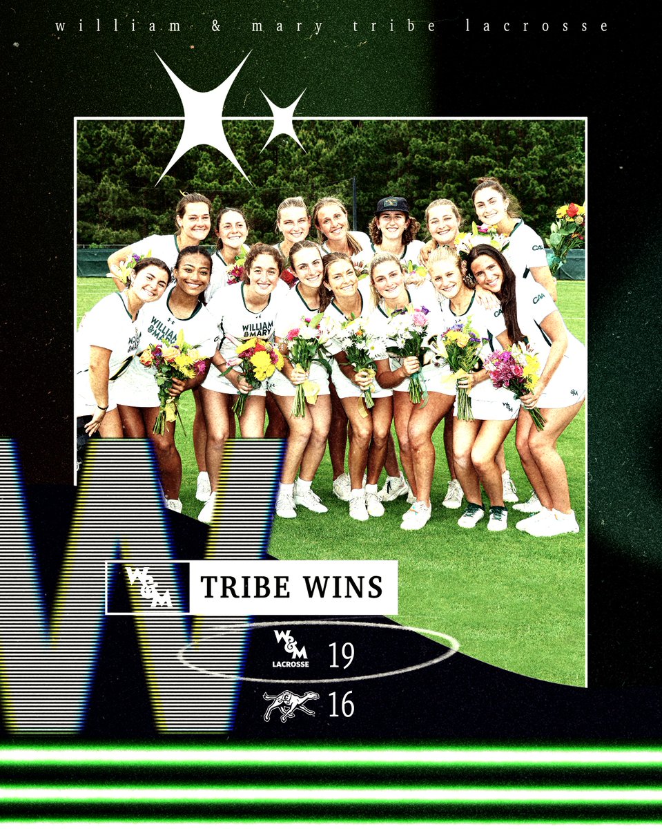 WMTribeLax's tweet image. 𝙏𝙍𝙄𝘽𝙀 𝙒𝙄𝙉𝙎‼️

W&amp;amp;M Defeats Campbell, 19-16, on Senior Day

📰 go.wm.edu/4SQpb8
📊 go.wm.edu/xGmDrB

#GoTribe