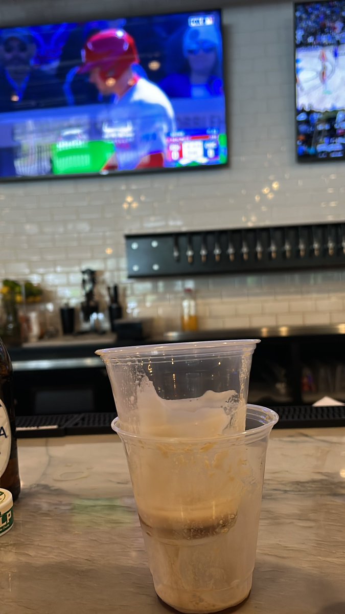 NotALandLubber's tweet photo. Ladies and gentlemen, I don’t know if you recognize this but I have just done a car bomb. But it will take a lot more than this to get a Bull Moose drunk #teddyroosevelt #bullmoose #carbombs https://t.co/nw3RjmOV6m