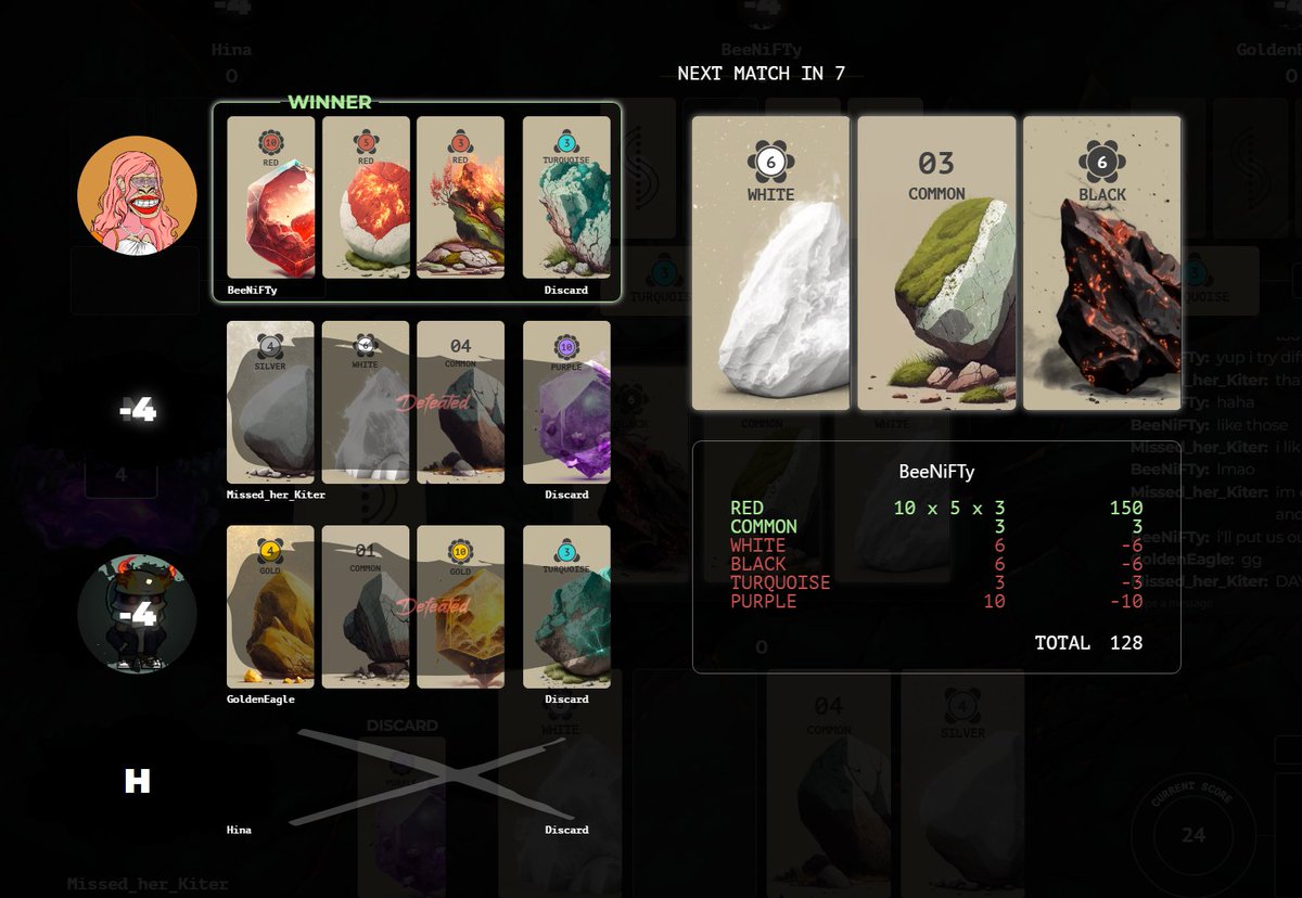 Learn to play <a href="/OldRockNFT/">Old Rock</a> <a href="/DENSITYDECK/">Density Deck</a>. My triple reds came in clutch to win the match. So addicting!