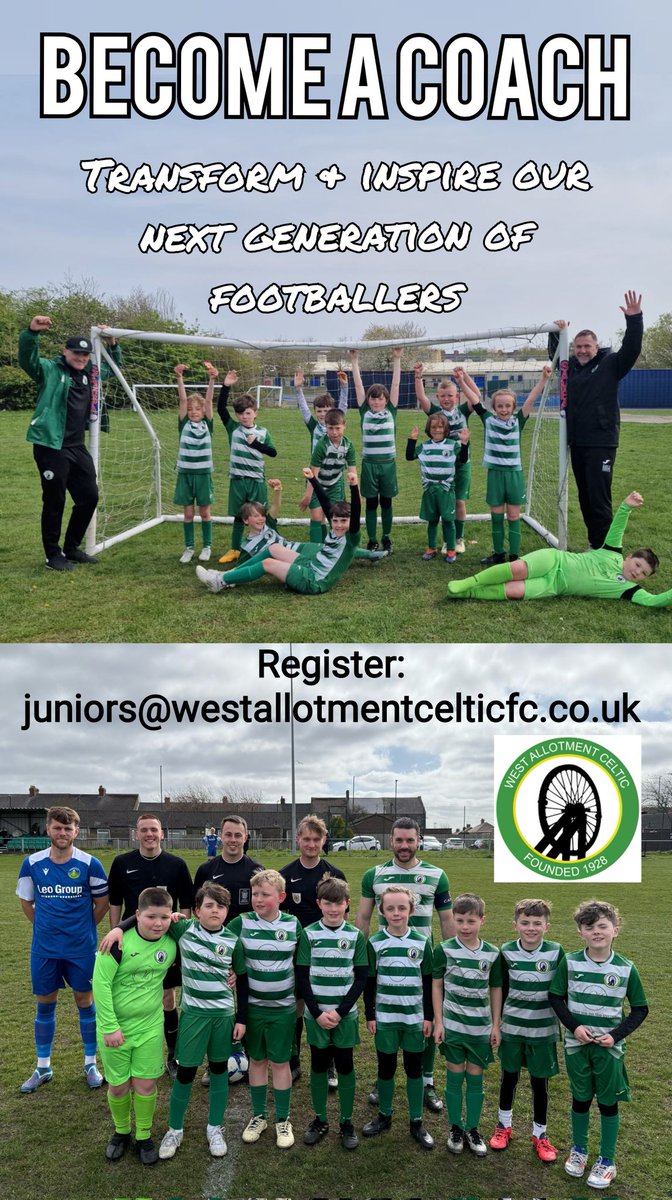 BECOME A COACH: Transform &amp; inspire our next generation of footballers 🟢⚪⚽