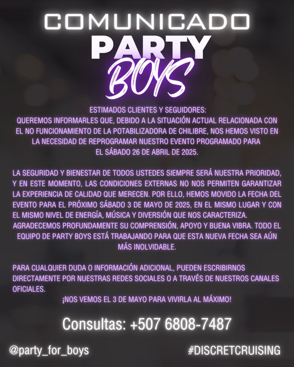 Nos vemos el 3 de MAYO! 

🔥🔥