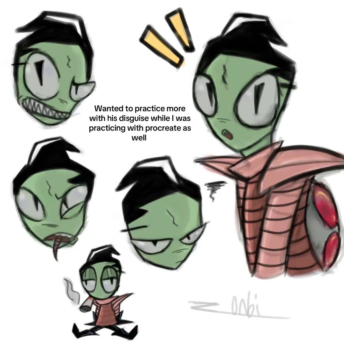 z0nbii's tweet photo. Can you tell who’s my favorite character???
• 
• 
#art #artist #artwork #digitalartist  #artdump #invaderzim #invaderzimgir #invader #invaderzimentertheflorpus #invaderzimdib #dibmembrane #dib #zim #girinvaderzim #iz #zadf #silly https://t.co/7TsZStyQlh