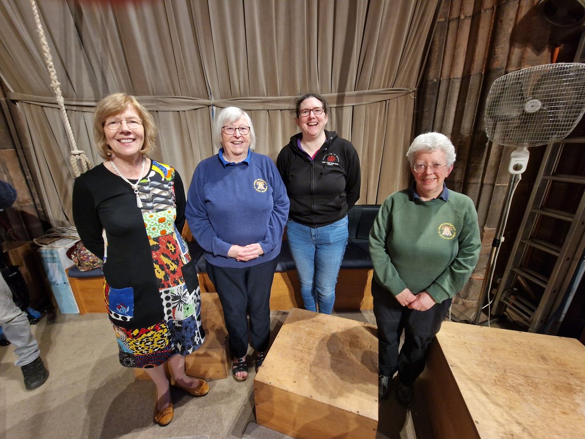 CoventryRingers's tweet photo. Our new Trustees after today's AGM, Annie Hall, President, Joy Pluckrose, General Secretary, Claire Tosh, Treasurer, and Christine Homer Ringing Master https://t.co/SbMWMzcPOH