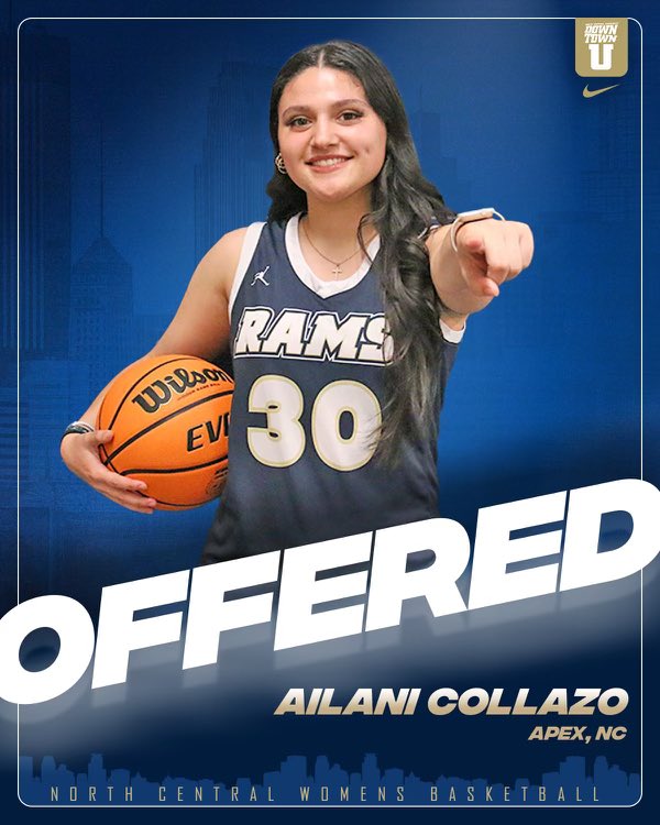 Ailani Collazo (@ailanicollazo) on Twitter photo After an amazing visit at North Central University in the famous Twin Cities, I’m truly blessed to receive an offer to play for <a href="/NCU_WBB/">NCU Women's Basketball</a> Thank You Coach <a href="/davidrohrbach_/">Coach Rohrbach</a> and <a href="/madihecox6/">Coach Madi Hecox</a> for believing in me and what I bring!
#3E #GoRams #DowntownU🏙️ #GodisAmazing 🙏🏼 After an amazing visit at North Central University in the famous Twin Cities, I’m truly blessed to receive an offer to play for <a href="/NCU_WBB/">NCU Women's Basketball</a> Thank You Coach <a href="/davidrohrbach_/">Coach Rohrbach</a> and <a href="/madihecox6/">Coach Madi Hecox</a> for believing in me and what I bring!
#3E #GoRams #DowntownU🏙️ #GodisAmazing 🙏🏼