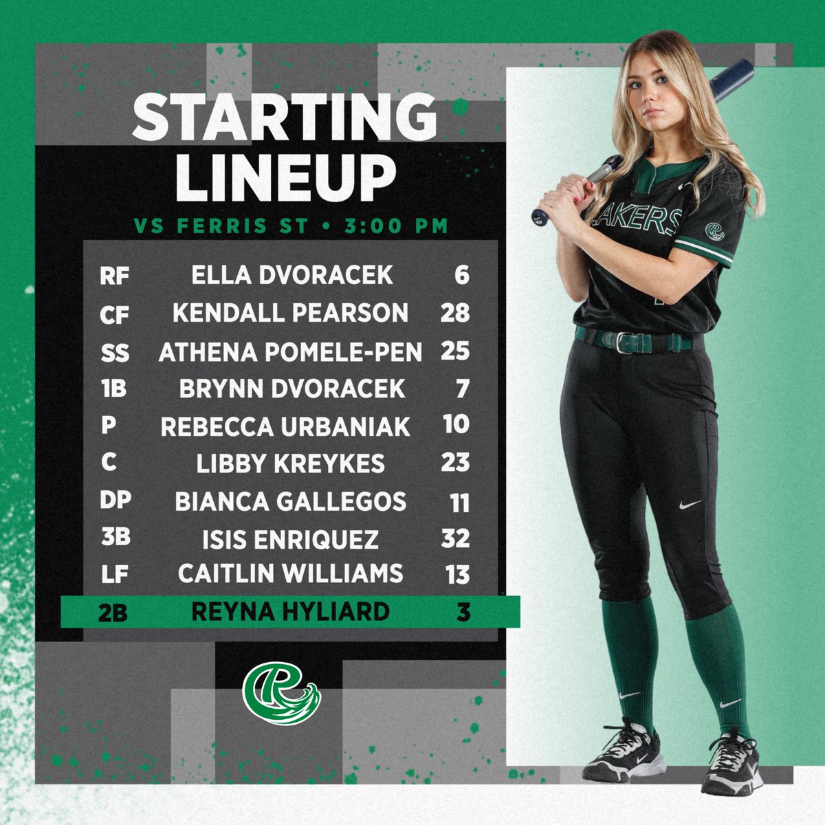 Starting lineup for Game 2!