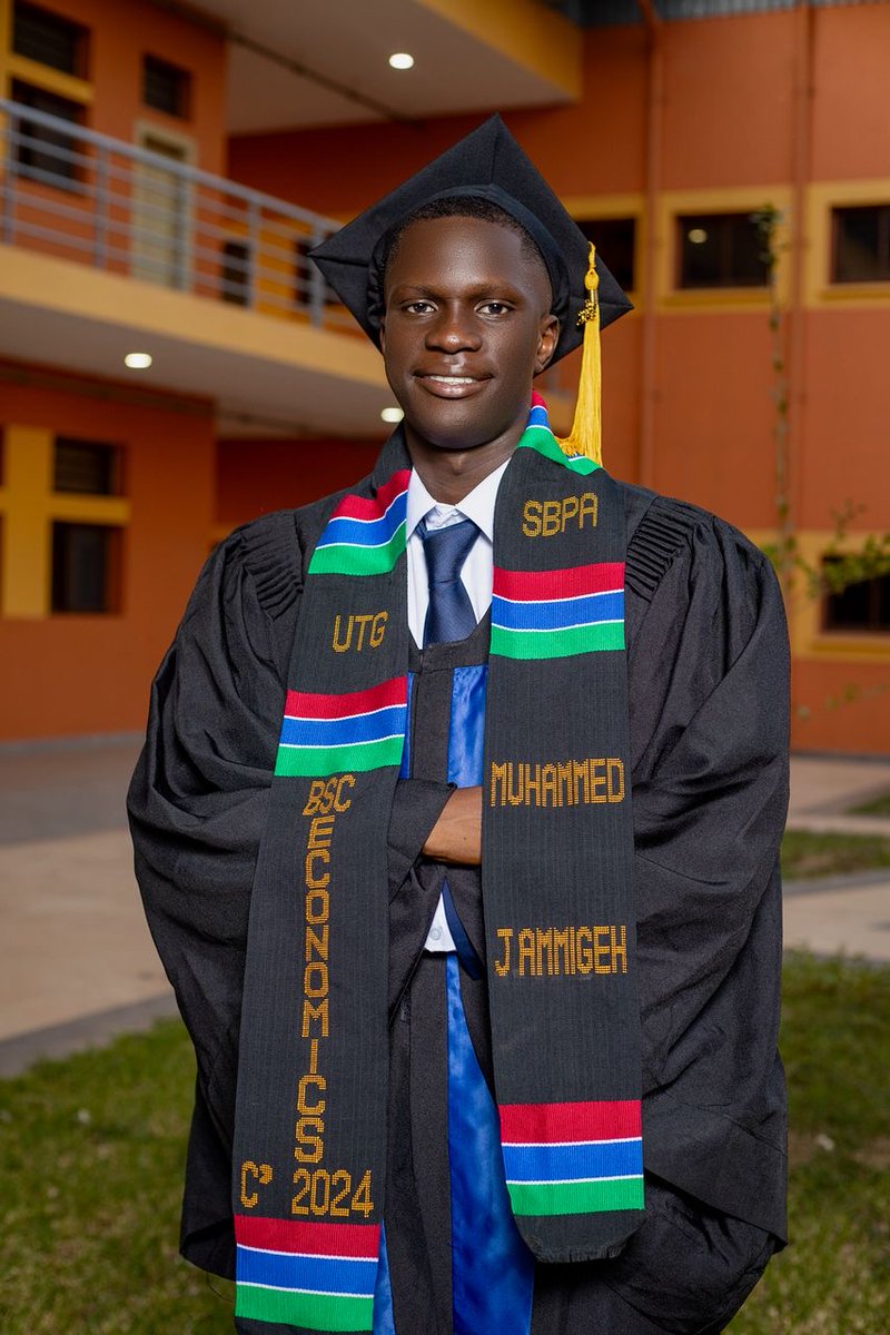 Congrats to <a href="/jamiqram1/">Muhammed Jammigeh</a> , our Research Assistant, for earning his BSc (Cum Laude) in Economics from the UTG! 🥳 Proud of your excellence!  #TeamCMER #AcademicExcellence <a href="/MasannehLanding/">Masanneh Landing CEESAY</a>