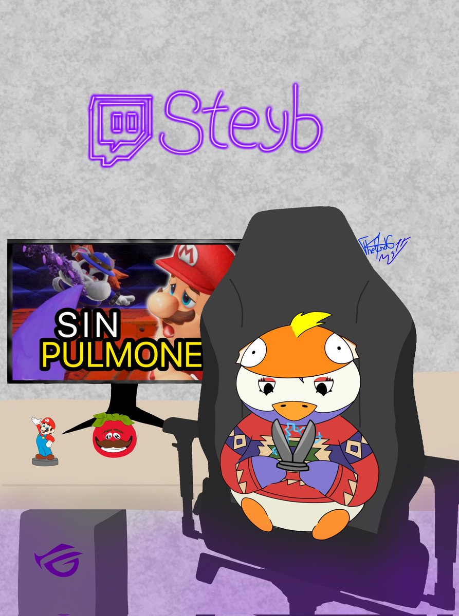 Hola Steyb, ayer hablamos y te dije que te había hecho dibujos pero no los tenía. Yo y <a href="/TheEndCok/">TheEnd... What?!?!</a>  te hicimos este dibujo en Paint y estuvimos buscándote desde las 17:00 hoy en los Gem Awards pero no te hemos visto, espero que te guste.