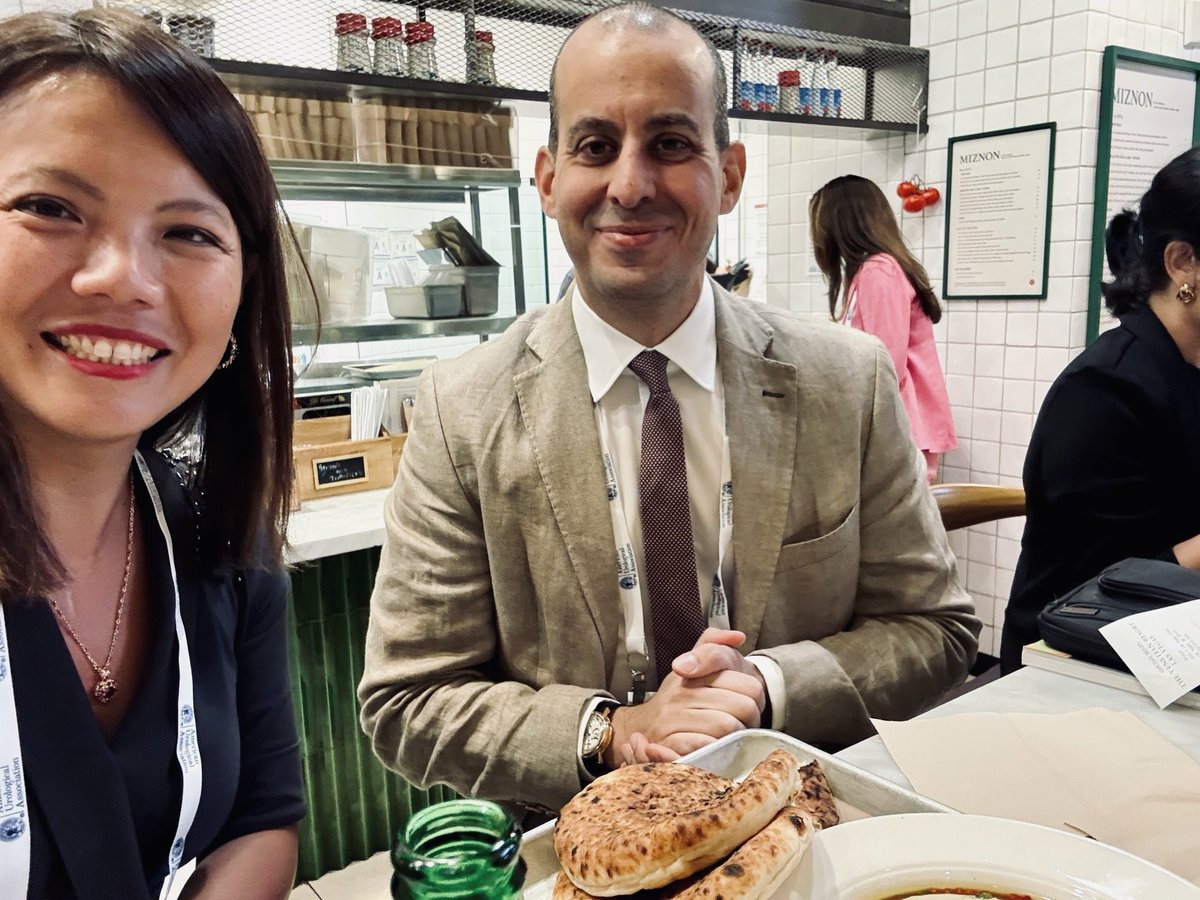 Marc-Olivier Timsit, MD, PhD 🎗️ (@urologieparis) on Twitter photo 17 years ago, <a href="/PheVeronique/">Véronique Phé</a> was my resident and I was teaching her some surgery.
Nowadays, she is an absolute expert and it is hard to surprise her with urology knowledge during #AUA25
….So I made her discover Israeli cooking at #Miznon Vegas !!! 🥙.
#tehina #houmous 17 years ago, <a href="/PheVeronique/">Véronique Phé</a> was my resident and I was teaching her some surgery.
Nowadays, she is an absolute expert and it is hard to surprise her with urology knowledge during #AUA25
….So I made her discover Israeli cooking at #Miznon Vegas !!! 🥙.
#tehina #houmous