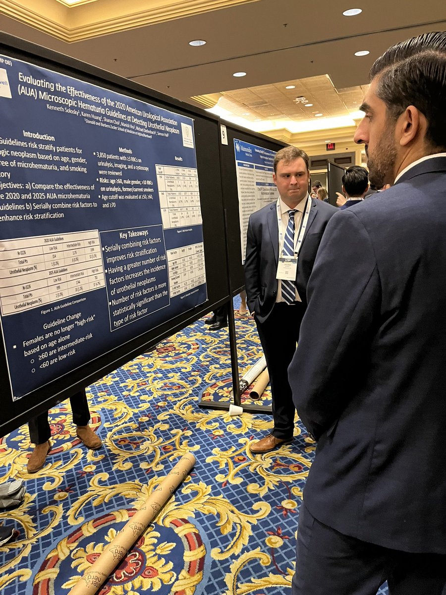 Northwell Urology (@smithinsturo) on Twitter photo Great job by pre-med student Kenneth Solosky presenting Evaluation of <a href="/AmerUrological/">Amer. Urol. Assn.</a> 2020 Microhematuria guidelines for detection of urothelial neoplasm. Awesome job representing us <a href="/NorthwellHealth/">Northwell Health</a> #AUA25 <a href="/manishvira/">Manish Vira</a> Great job by pre-med student Kenneth Solosky presenting Evaluation of <a href="/AmerUrological/">Amer. Urol. Assn.</a> 2020 Microhematuria guidelines for detection of urothelial neoplasm. Awesome job representing us <a href="/NorthwellHealth/">Northwell Health</a> #AUA25 <a href="/manishvira/">Manish Vira</a>