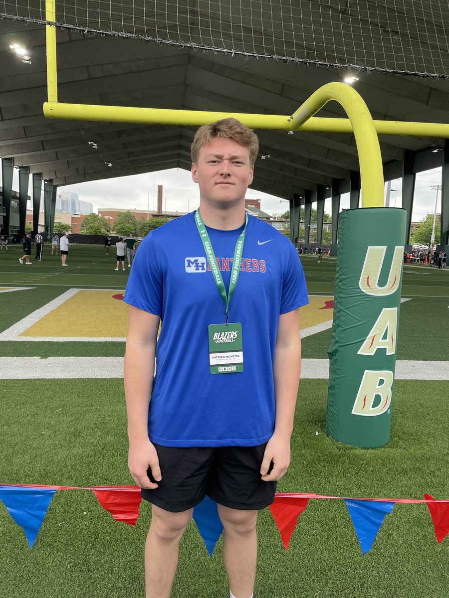 AL Recruiting (@al_recruiting) on Twitter photo I met <a href="/matthewlmc23/">Matthew McIntyre</a> today at UAB! Big things coming for this 2027 Prospect.
<a href="/coachdhiggins/">Darrell Higgins</a> has dudes everywhere I met <a href="/matthewlmc23/">Matthew McIntyre</a> today at UAB! Big things coming for this 2027 Prospect.
<a href="/coachdhiggins/">Darrell Higgins</a> has dudes everywhere