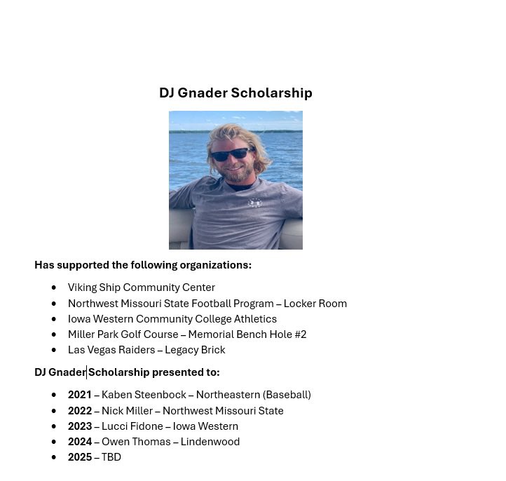 Scott Bostwick Scholarship Fund tweet media