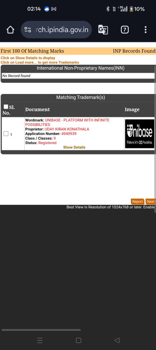 kukgenius's tweet photo. @Unibase_AI  This is a trade mark violation we are the holders of the trademark for Unibase, please consider this is as a first notice. Please change your company or else we have no option left to file a trade violation proceedings. https://t.co/wMUERs4ea2