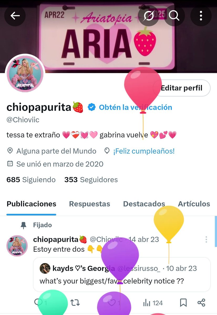 Chioviic's tweet photo. Es mi cumpleaños!!!! Felices 20 para mí 💘🩷🍓 https://t.co/rs9SJ43Nww