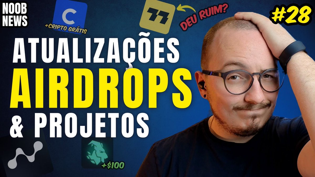 📹  MAIS UM NOOB NEWS CHEGANDO COM MUITA NOVIDADE BOA! OUTRAS NEM TANTO... 👀

🚨🚨🚨
• Airdrop Nodepay 2 ta chegando mesmo?
• Saiu o Airdrop da KGEN, mas é pra você?
• To ganhando CRIPTO GRÁTIS na Coinbase!
• Sorteio GOAT Gaming, pagou mais que muito Airdrop e tem outro