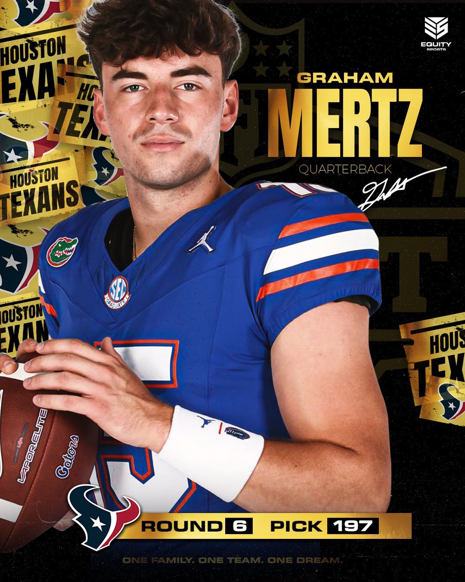 Equity Sports (@equitysports) on Twitter photo Welcome to the league, <a href="/GrahamMertz5/">Graham Mertz</a> ‼️ Your newest member of the <a href="/HoustonTexans/">Houston Texans</a> 🤘 #HTownMade Welcome to the league, <a href="/GrahamMertz5/">Graham Mertz</a> ‼️ Your newest member of the <a href="/HoustonTexans/">Houston Texans</a> 🤘 #HTownMade