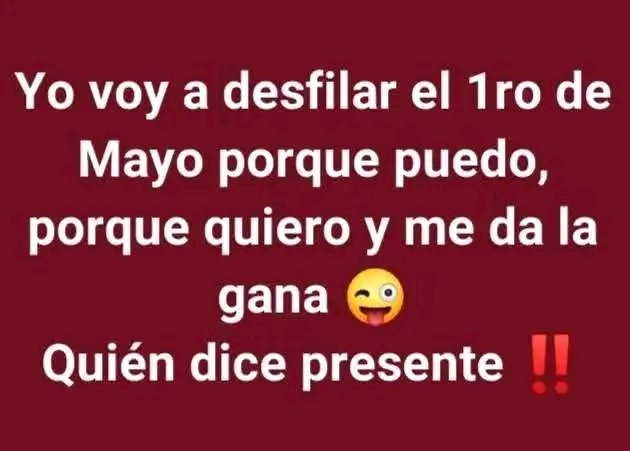 Así será este 1ro de Mayo.