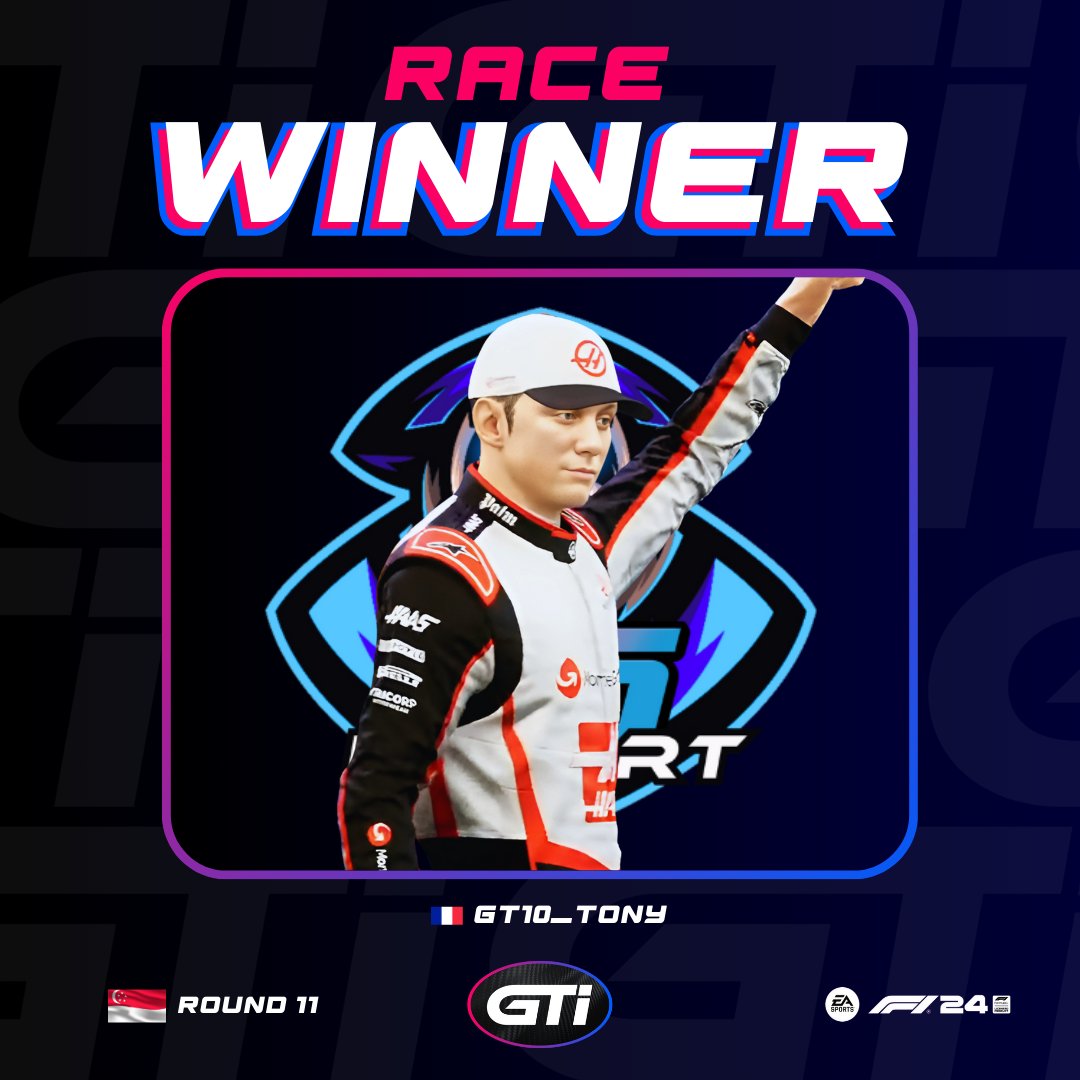 🏆ROUND 11 - RACE WINNER 🇸🇬🏆

What a performance from <a href="/rch_tony/">Tony James Riché</a> who gets a big win for <a href="/GranTrack10/">Gran Track 10</a> ! 🔥