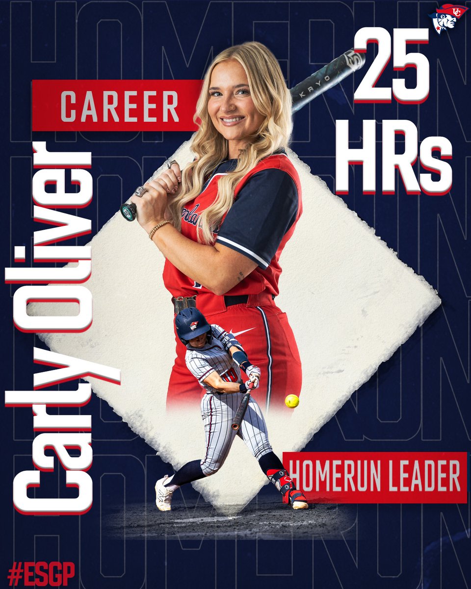 Carly Oliver is now the Patriots career homerun leader after hitting No. 25 today against the Tigers!!

#ESGP // #OneBigTeam