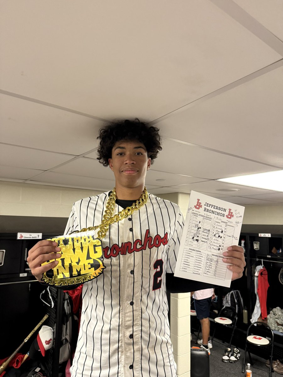 F/10

#25 Bronchos 5
          Indians     4

#DawgChain - Pechin passes the torch to Zo Clawson-Smith. With runners on the corners and two outs in the bottom of the 10th, The Claw walked us off to deep center and made an unassisted double play to save multiple runs!

#WeOverMe