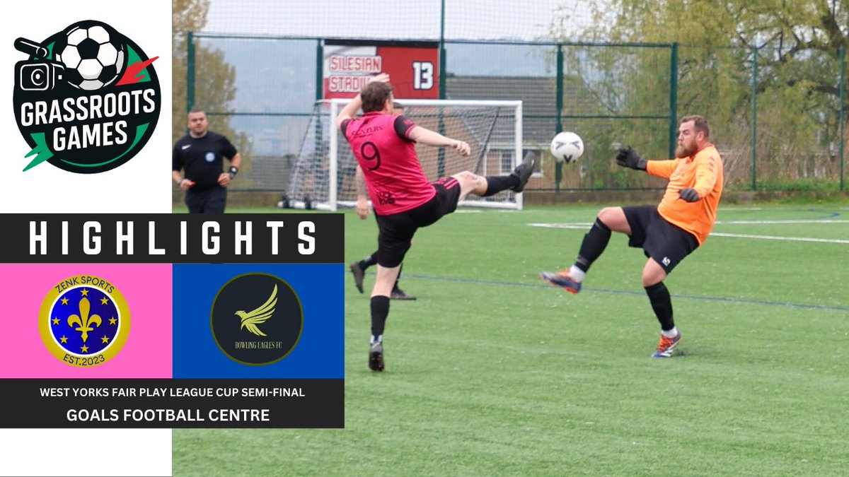 Grassroots Games (@stickthatonyt) on Twitter photo Match highlights of <a href="/BowlingEaglesFC/">Bowling Eagles FC</a> semi final drop on the channel tomorrow morning at 9am
I’m hazarding a guess that the Zenk goalkeeper won’t want to watch them back 😅🤣 Match highlights of <a href="/BowlingEaglesFC/">Bowling Eagles FC</a> semi final drop on the channel tomorrow morning at 9am
I’m hazarding a guess that the Zenk goalkeeper won’t want to watch them back 😅🤣