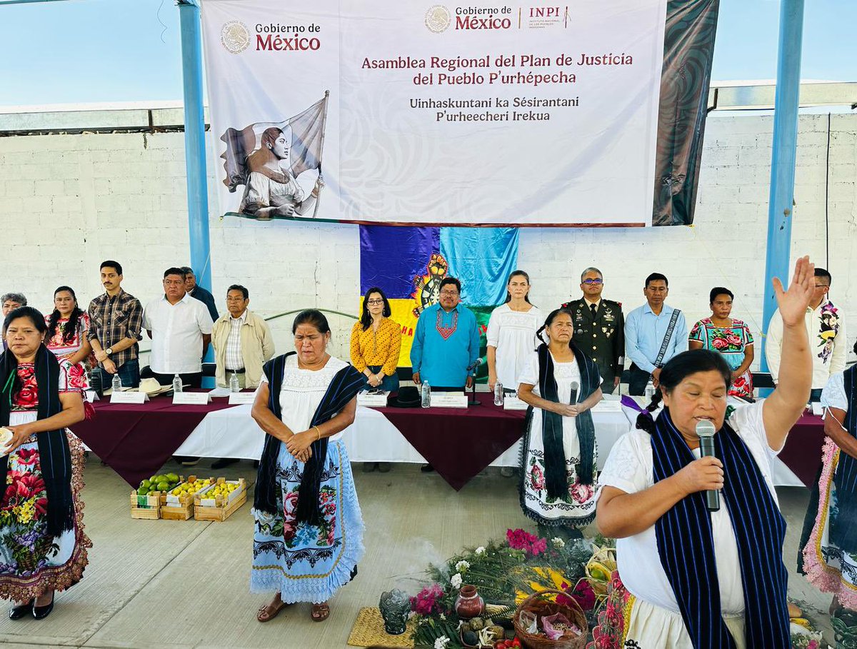 En Cheranástico, Michoacán, el director general del INPI, <a href="/DEELAYUUK/">Adelfo Regino Montes</a> encabeza la 2ª Asamblea Regional del Plan de Justicia del Pueblo P’urhépecha. 

Participan autoridades de la Meseta, Cañada, Lago y Ciénega así como dependencias del <a href="/GobiernoMX/">Gobierno de México</a>, Gobierno del estado y municipal.