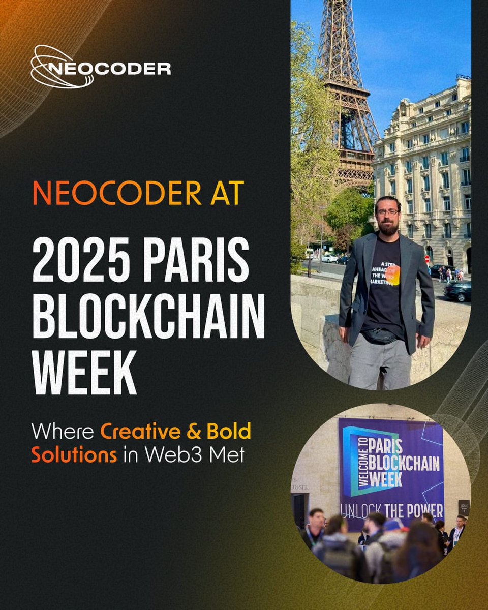 Neocoderweb3's tweet photo. So @ParisBlockWeek ended and Neocoder’s was thankful for connections, networking, and the innovative ideas we shared alongside the brightest minds in the space! 🇫🇷
An event that ignited creative solutions for our next steps. Let’s make it happen.
#PBW2025 #ParisBlockchain https://t.co/baQjt5ewit