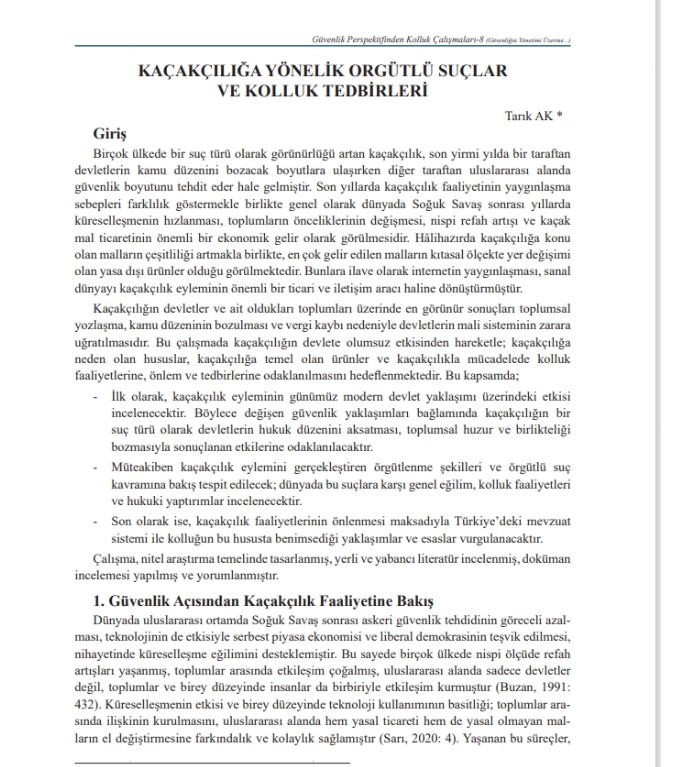 aktrkak's tweet photo. Kaçakçılığa yönelik organize suç örgütleri ve eylemleri, küreselleşmenin sonuçlarından biri olarak devletlerde olumsuz ekonomik ve toplumsal etkilere neden oluyor. Kolluk açısından konuya yaklaşım ve temel tedbirlere ilişkin tespitler için 👇
https://t.co/JHHyvWVI4r https://t.co/n0g1CQ5Unt