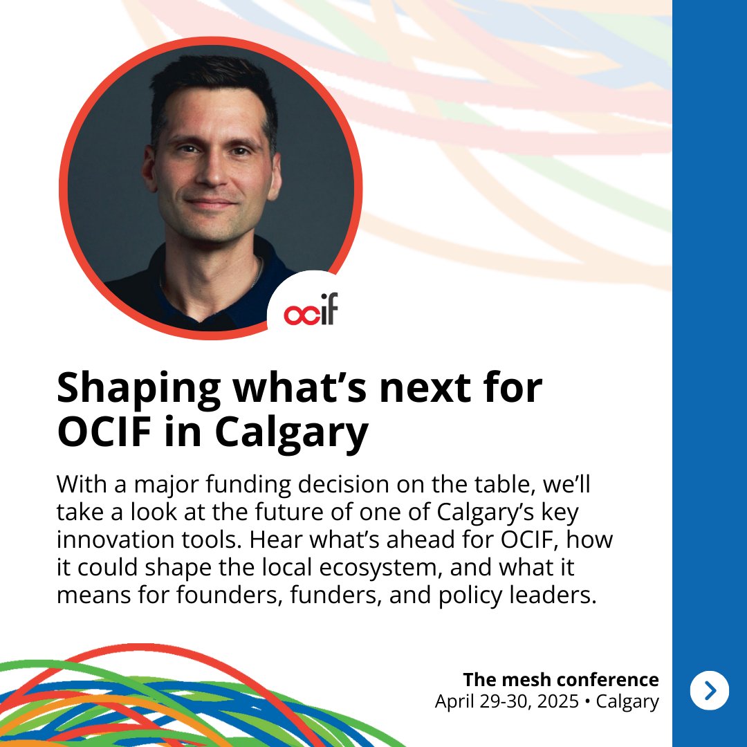 mesh conference (@meshcon) on Twitter photo π¨ Big news for Calgaryβs innovation economy.
Hear from Derek Armstrong at <a href="/meshcon/">mesh conference</a> about whatβs next for OCIF and how a $60M vote could shape the cityβs future.
π April 30 | 3:45 PM | Pitch Stage, <a href="/PlatformCalgary/">Platform Calgary</a>
π loom.ly/_hdcnW0 π¨ Big news for Calgaryβs innovation economy.
Hear from Derek Armstrong at <a href="/meshcon/">mesh conference</a> about whatβs next for OCIF and how a $60M vote could shape the cityβs future.
π April 30 | 3:45 PM | Pitch Stage, <a href="/PlatformCalgary/">Platform Calgary</a>
π loom.ly/_hdcnW0