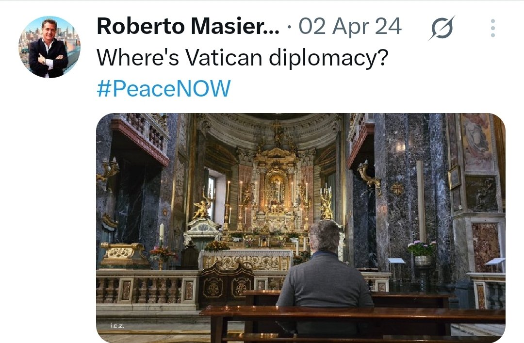 One year ago, I prayed for Vatican diplomacy.
Today, small steps remind us: never stop believing. #FaithInAction #PeaceNOW