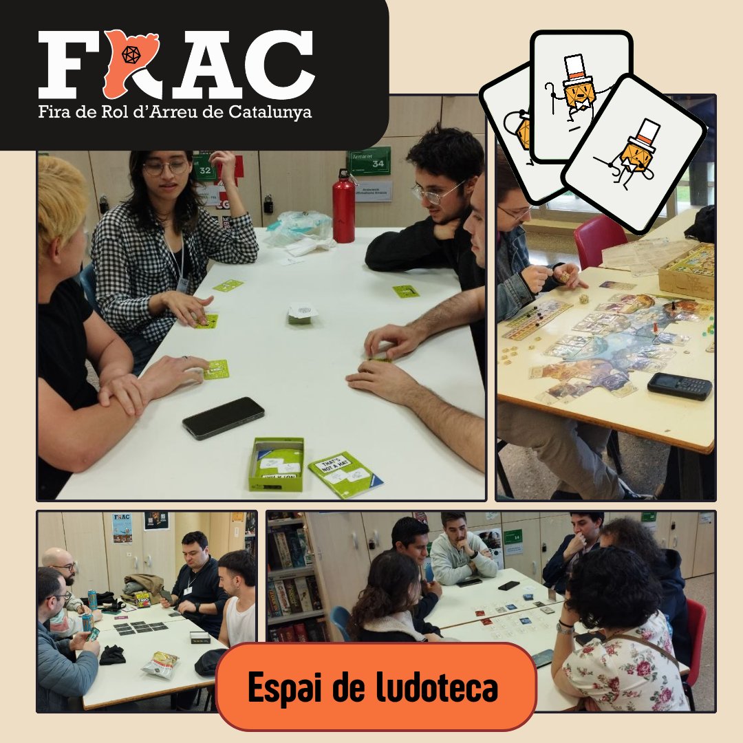 Avui hem gaudit de molts #jocsdetaula a l'espai de #ludoteca de la #firarolcat. Us recordem que demà seguim amb més #jocs i diversió a la plç cívica de la @uabbarcelona de 10 a 18h! 

#jocsdetaulaencatalà #jornadesjocsdetaula #ocialternatiu