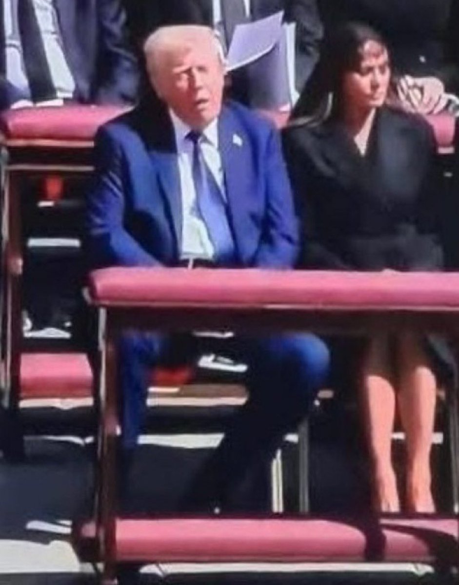 <a href="/RonFilipkowski/">Ron Filipkowski</a> This is a "stop talking about my blue suit and how Melania looked like a man at the popes funeral" post.
#FDT