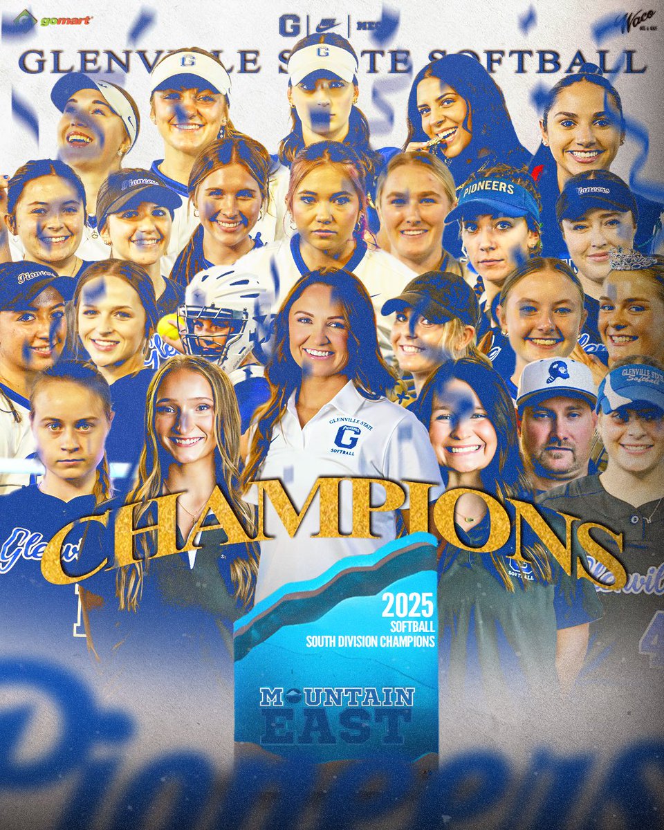 Glenville State University Softball (@gsu_softball_) on Twitter photo ππππππππππ ππππππ!π
For the first time in program history, your Lady Pioneers are <a href="/TheMountainEast/">Mountain East Conf.</a> South Division Champions!
#GoPioneers ππππππππππ ππππππ!π
For the first time in program history, your Lady Pioneers are <a href="/TheMountainEast/">Mountain East Conf.</a> South Division Champions!
#GoPioneers