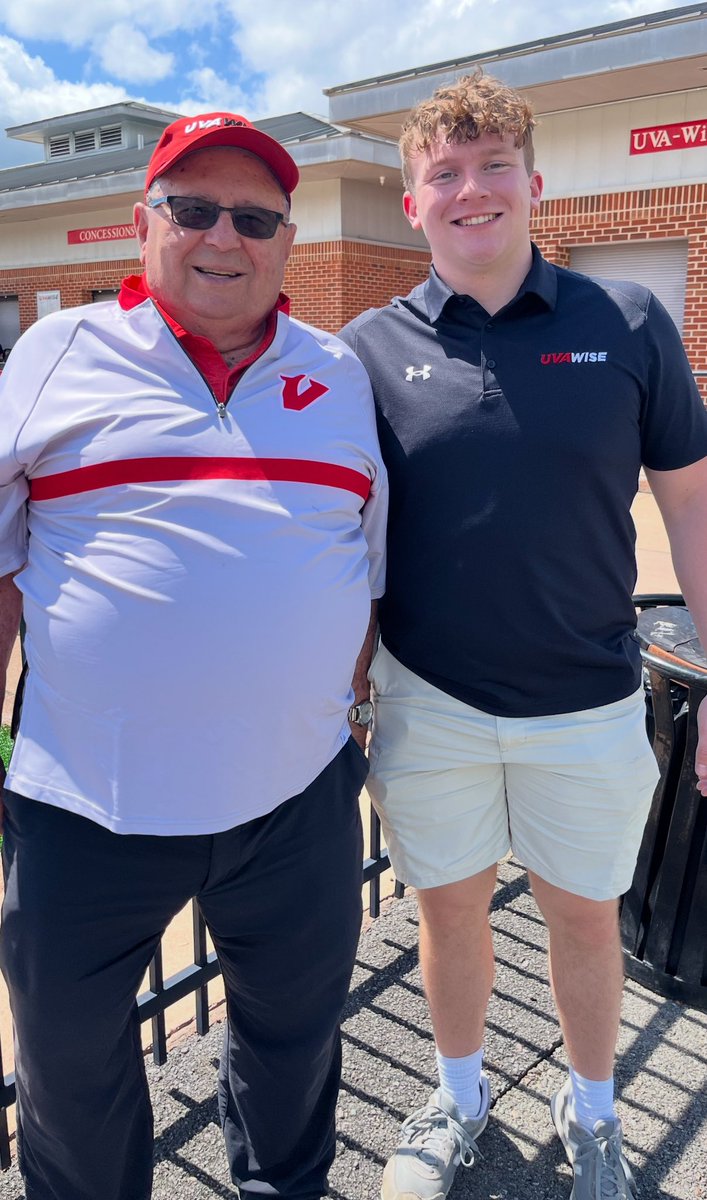 TimColemanTBONE's tweet image. It was great to make my first visit to @UVAWiseCavsFB as an official CAV !  It was great talking to special teams coordinator @Coach_Mick7, Chief of Staff Coach Robbin’s, and meeting my kicker Noah @np_7777.  The journey begins for me and my @JCJetsFootball brother