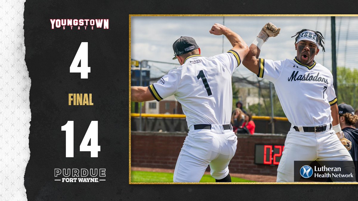 This one ends in seven innings! Mastodons win! Mastodons win!

'Dons record 12 hits and nine walks in the victory.

#FeelTheRumble #HLBASE