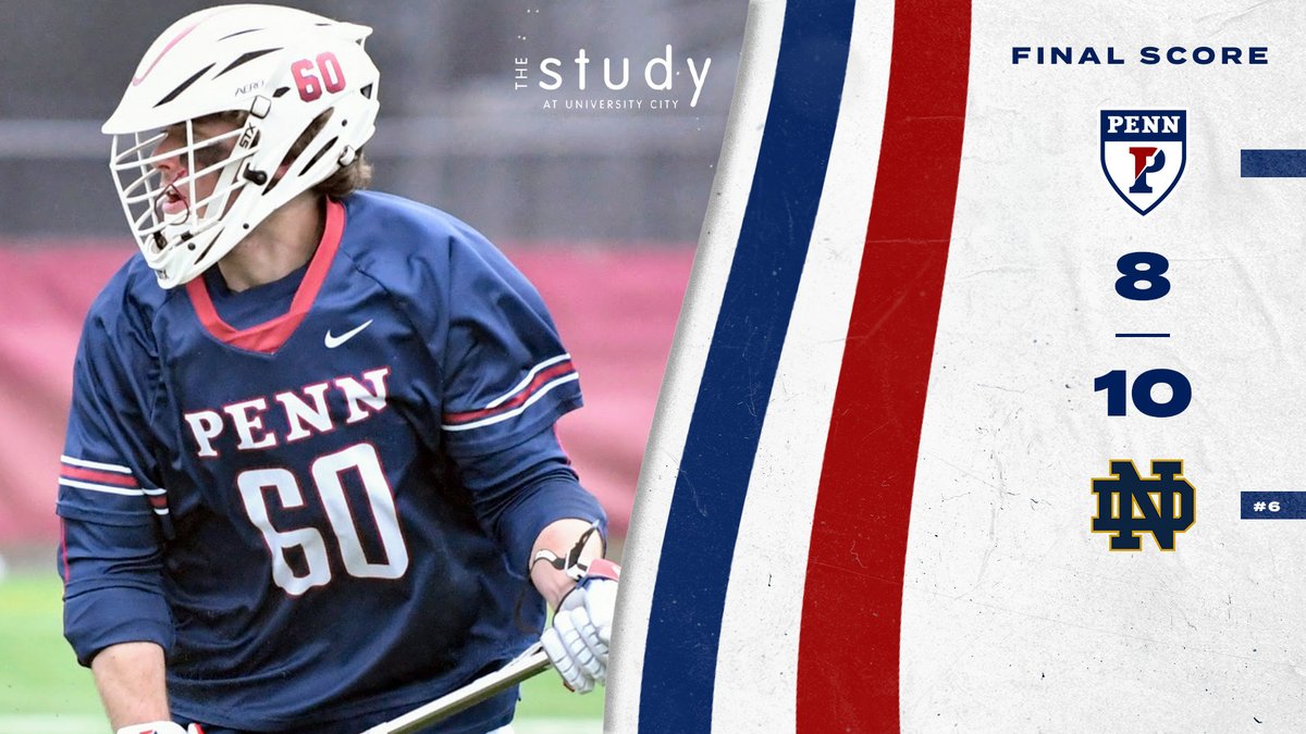 Couldn't quite get it done for our seniors, but heck of an effort today in front of a national TV audience. Better days ahead!

📰 goquakers.co/3EFng3I

#ILPL | #FightOnPenn 🔴🔵